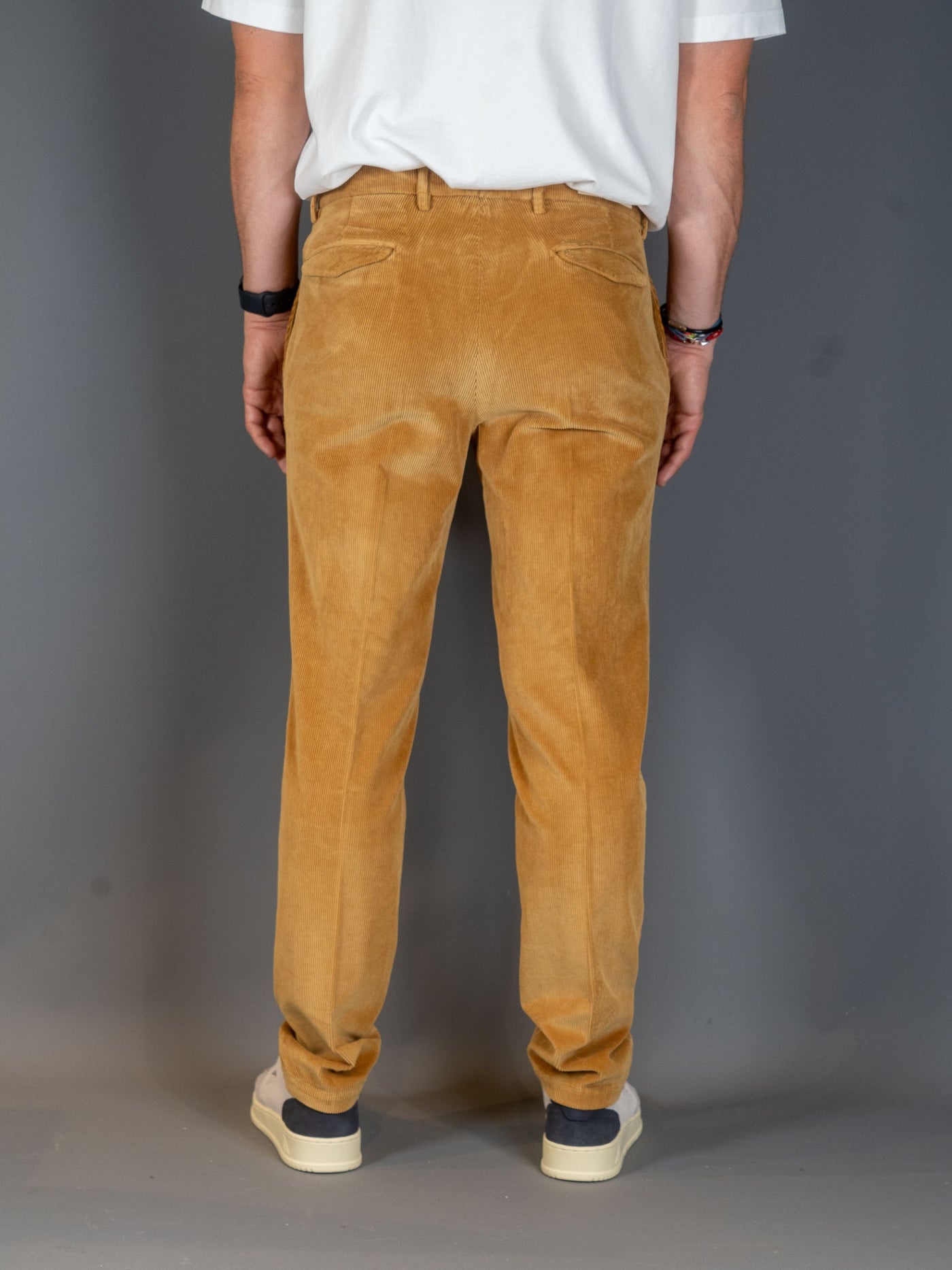Pleated Corduroy Pants - Camel