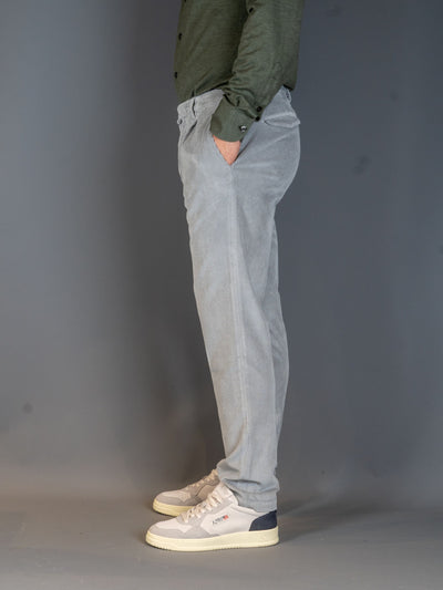 Pleated Corduroy Pants - Lysegrå