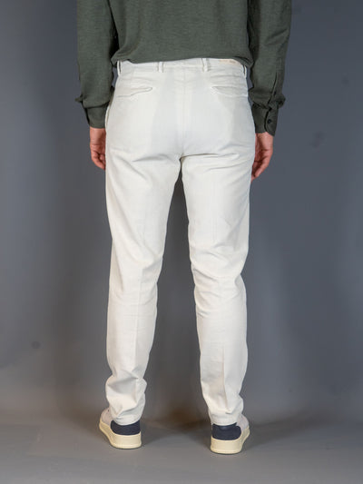 Pleated Corduroy Pants - Ecru