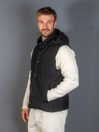 Down Vest - Sort