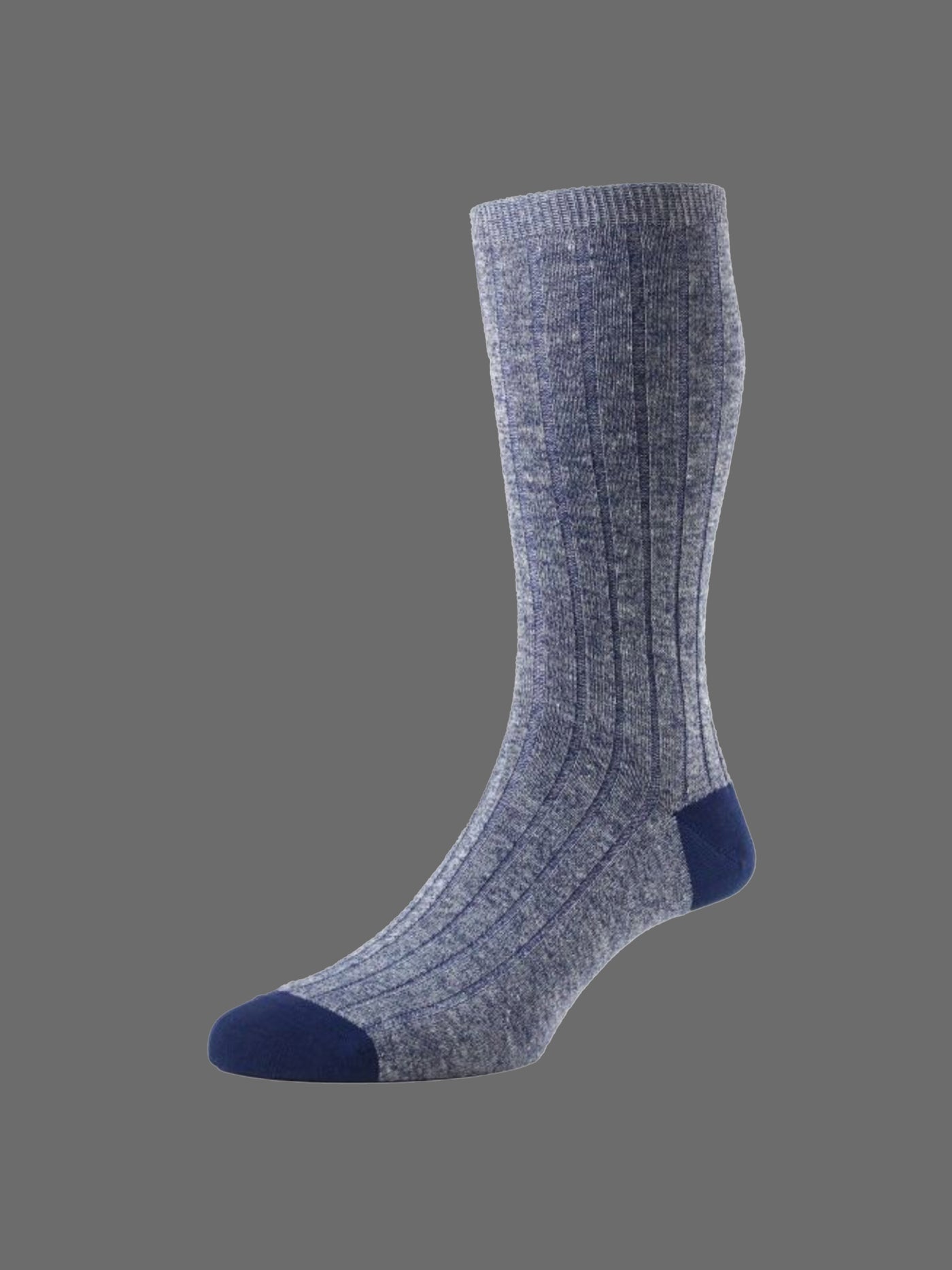 Hamada Cotton Linen Socks - Blå