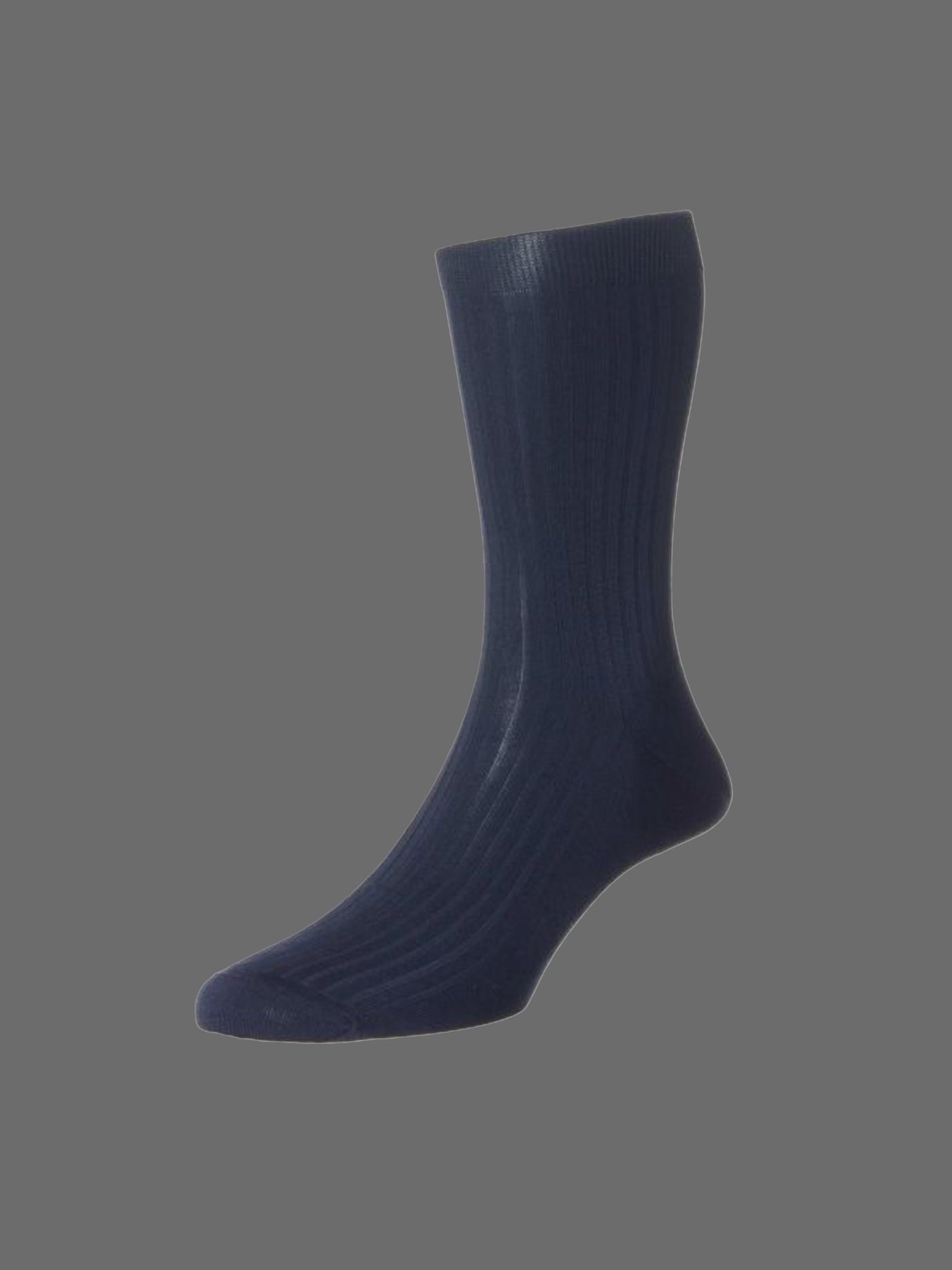 Vale Cotton Socks - Navy