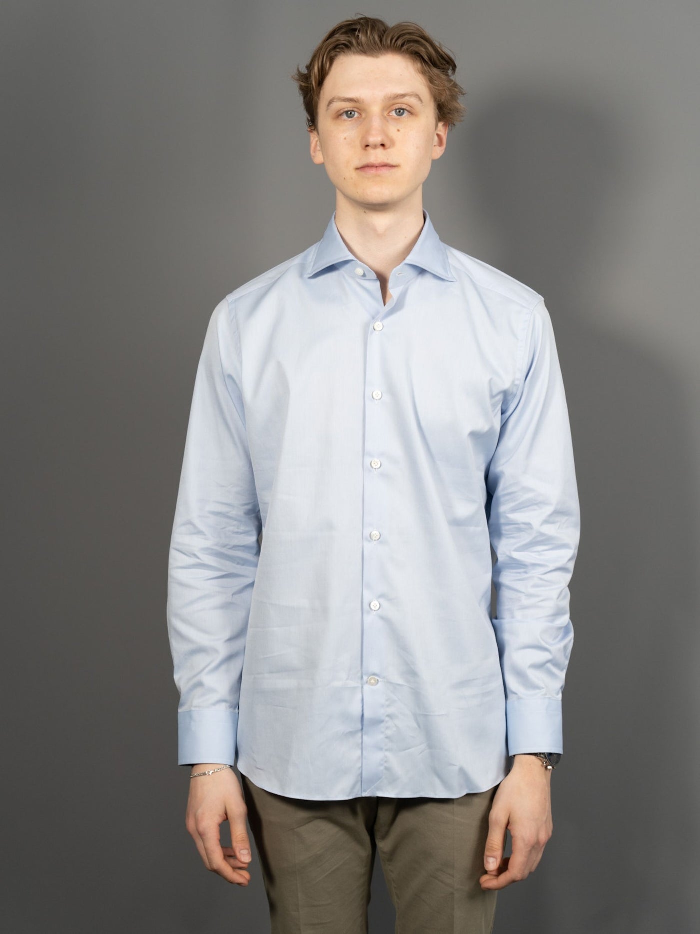 Superior Organic Cotton Shirt - Lyseblå