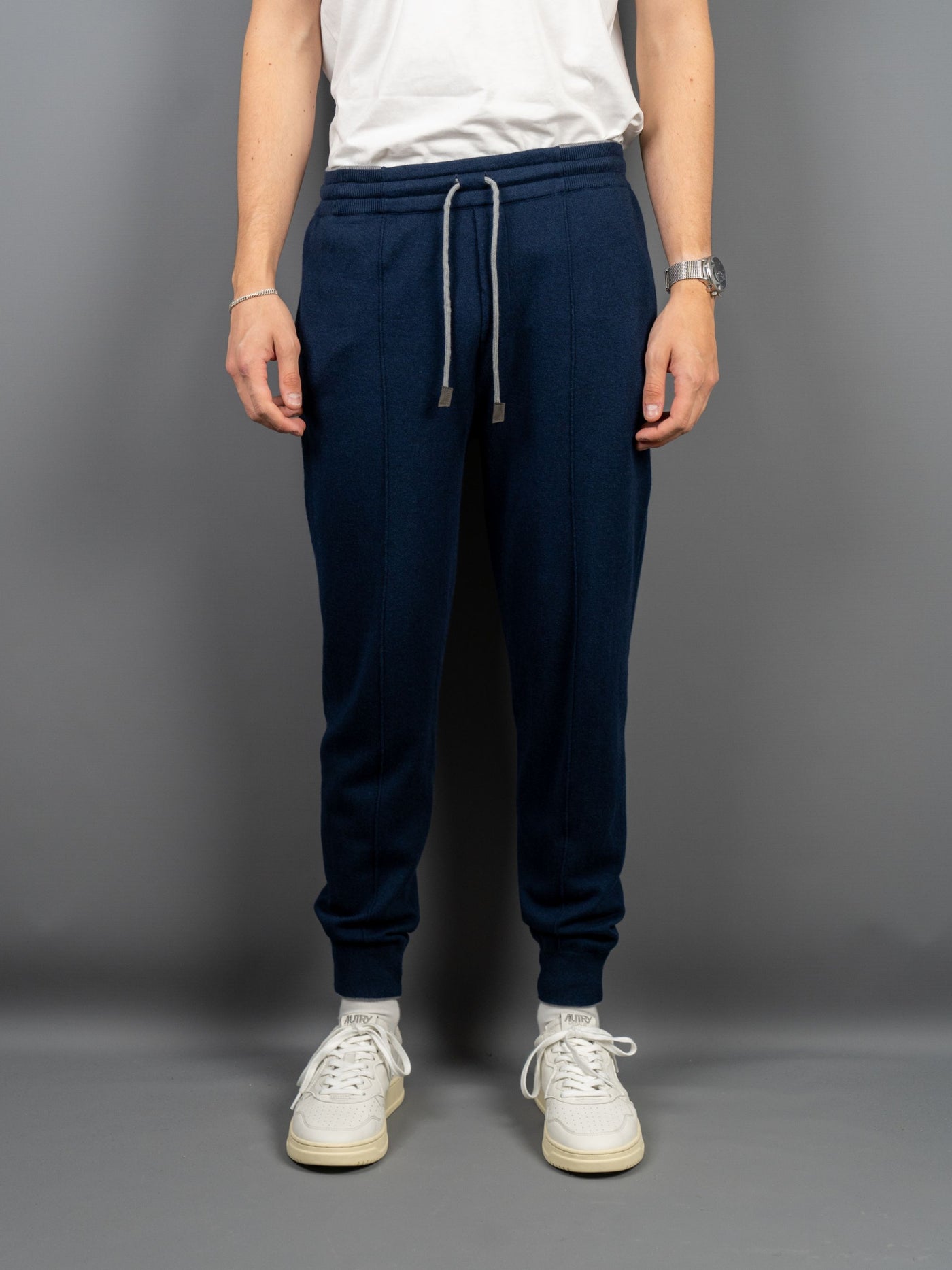 Cotton Cashmere Pants - Blå