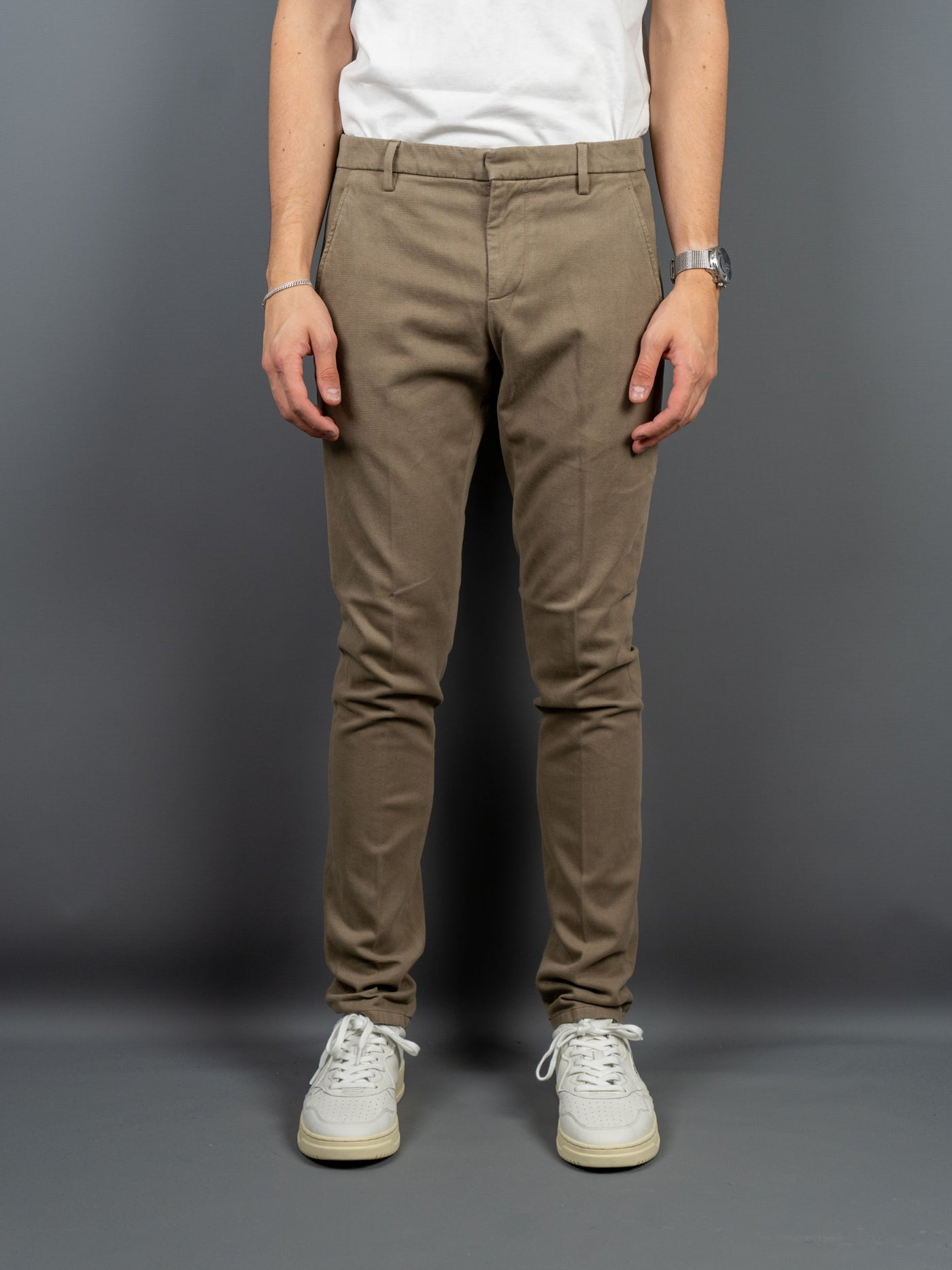 Gaubert Corduroy Slim Chinos - Grå