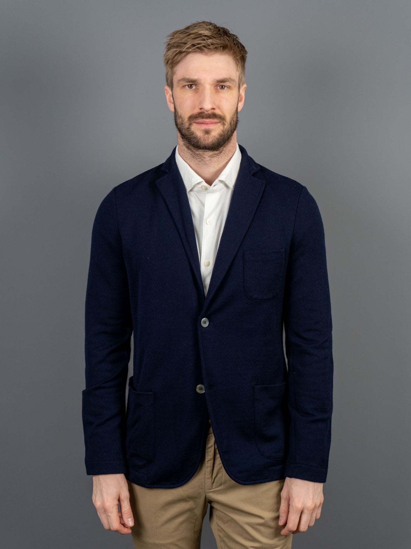 Travel Wool Blazer - Blå
