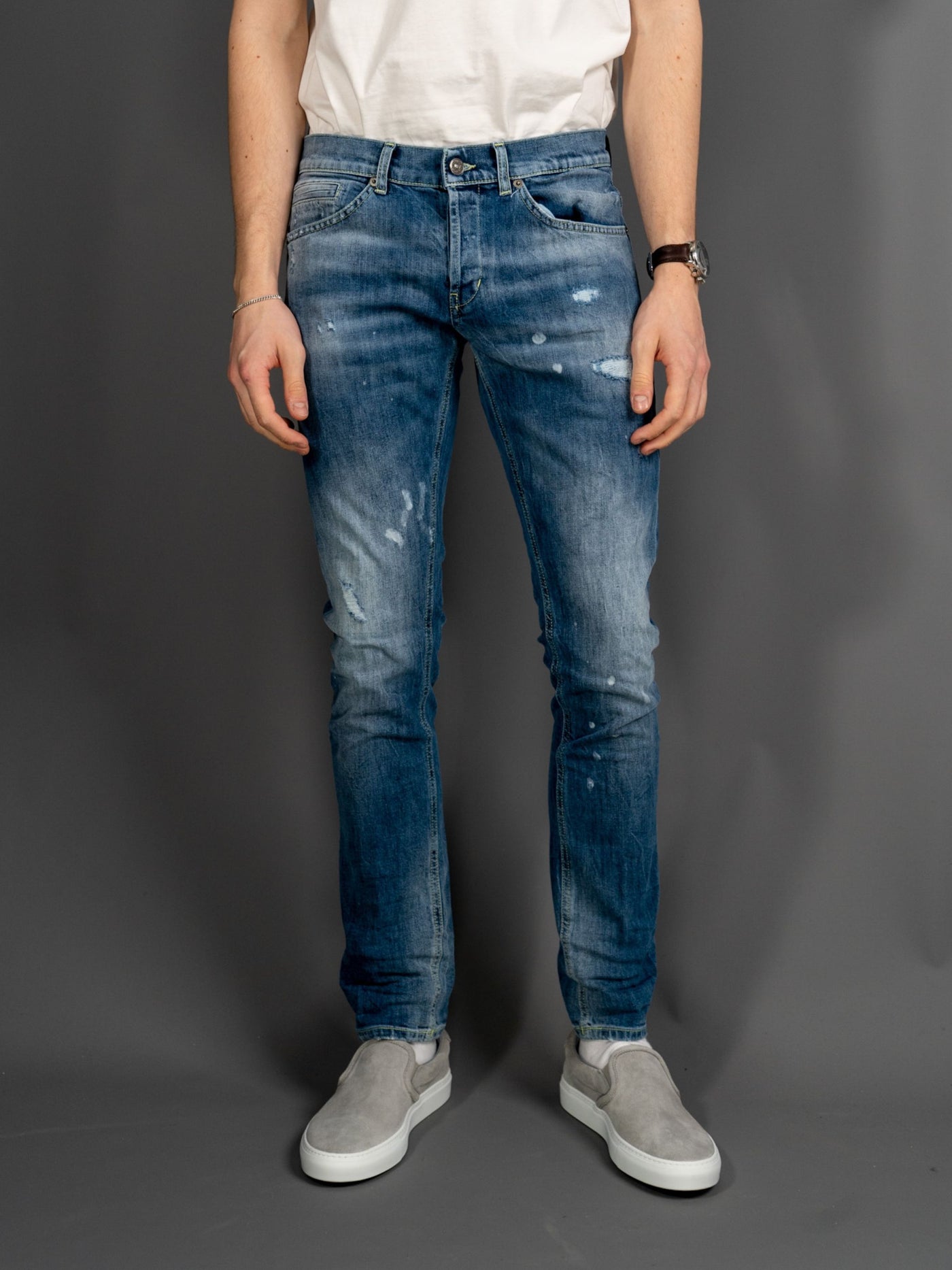 George Slim Fit Jeans FG3 - Blå