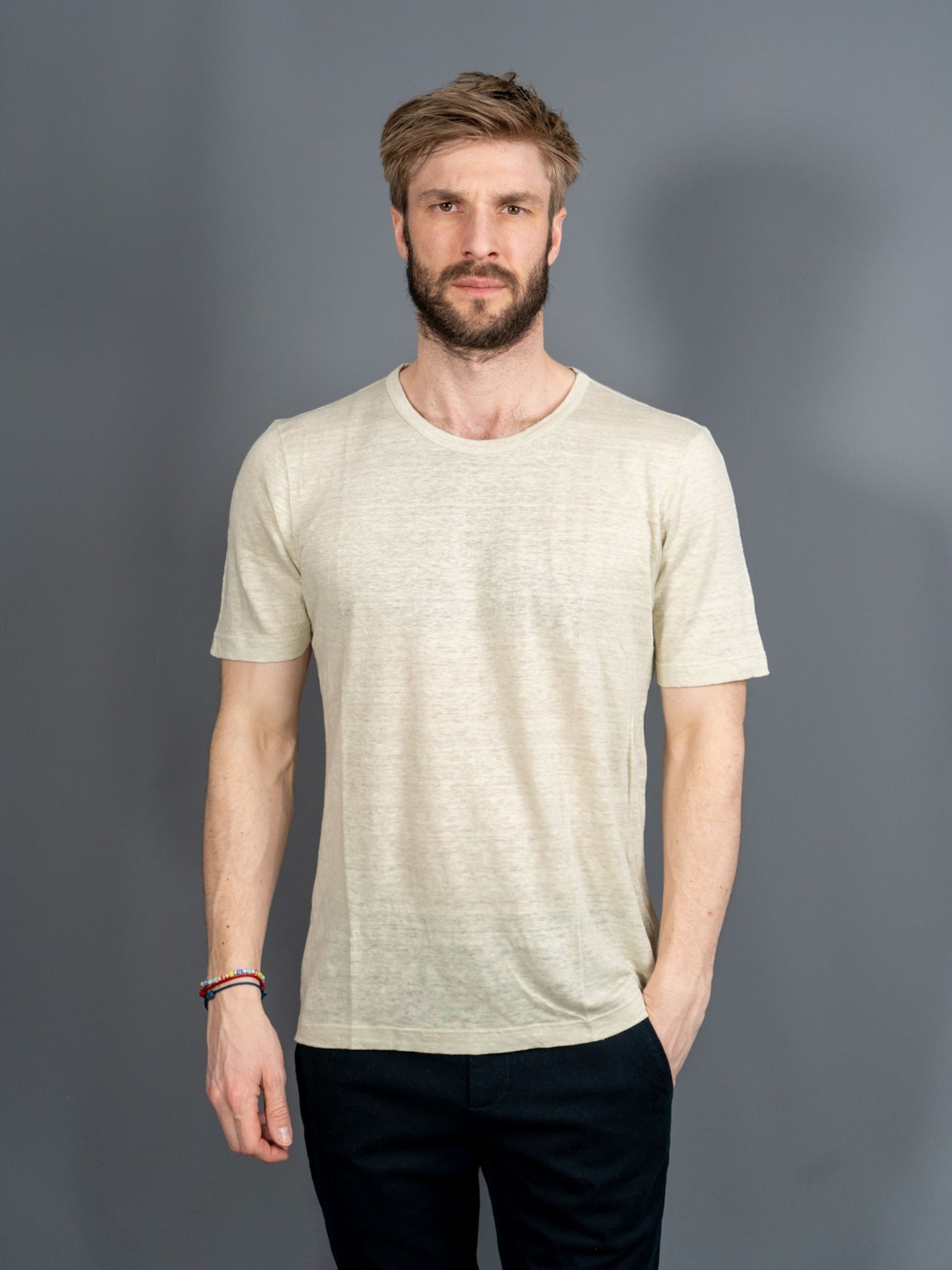 Linen T-shirt - Sand