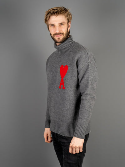 Ami de Coeur Turtleneck Sweater - Grå