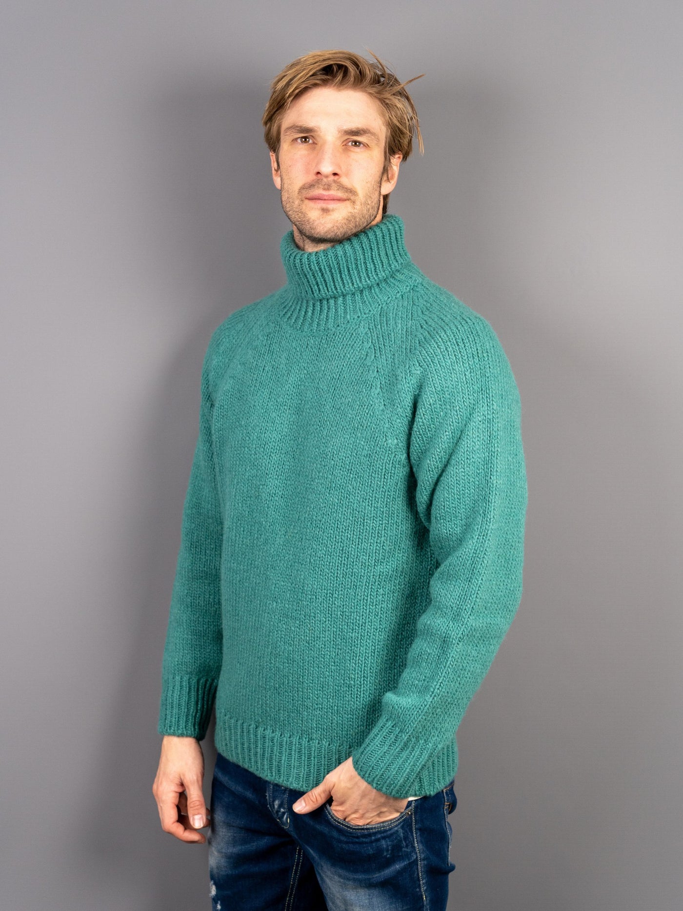 Alpaca Wool Turtleneck - Grøn