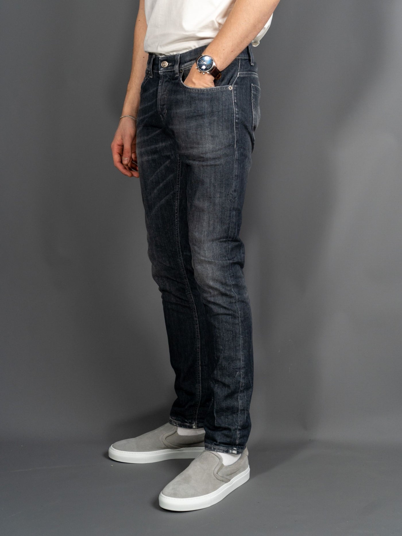 George Slim Fit Jeans FI9 - Grå
