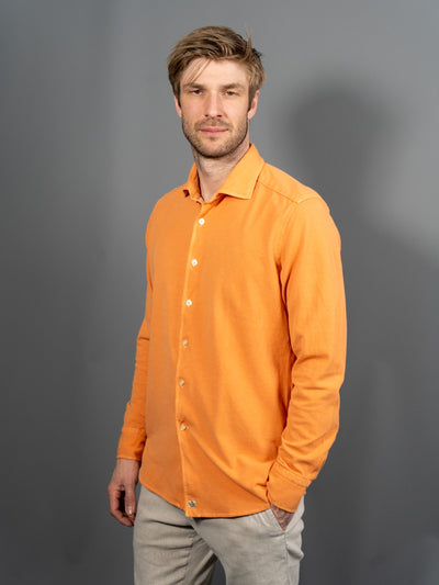 Polo Jersey Stretch Shirt - Orange