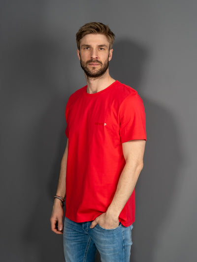 T-shirt Dondup Print - Rød