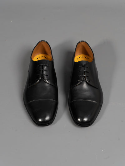 Derby Cap Toe - Sort