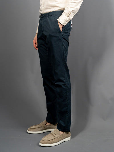 Cotton Pants Superslim Fit -  Blå