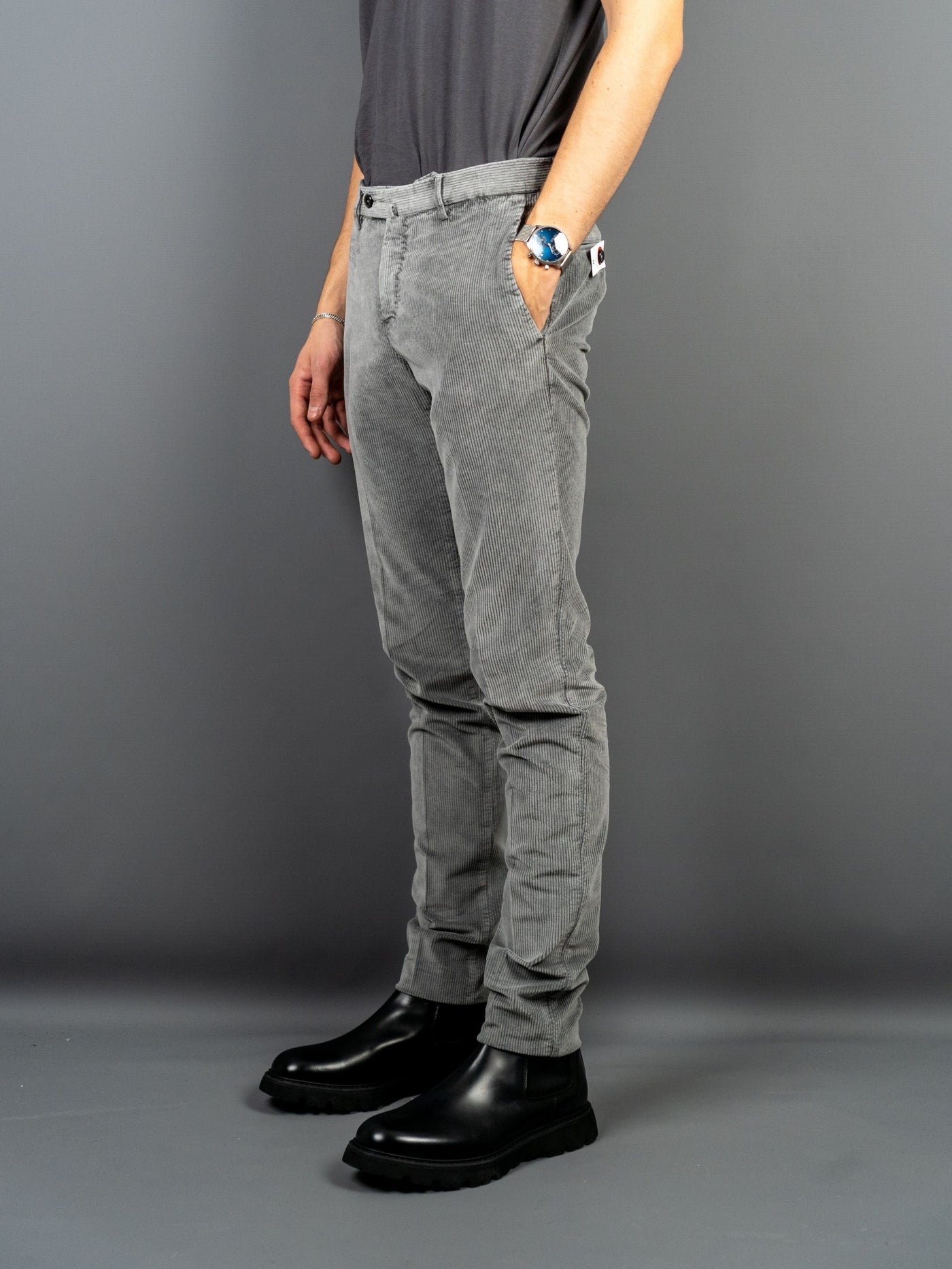 Corduroy Superslim Pants - Grå