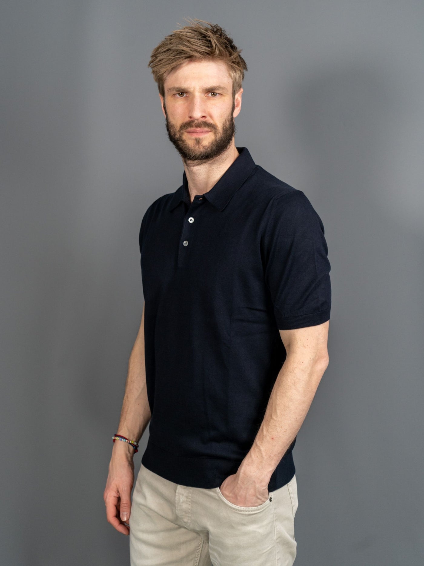 Tennis Cotton Polo - Blå