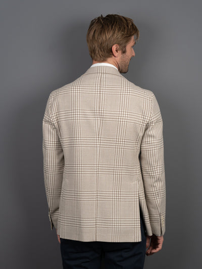 Check Blazer Slim Fit - Sand