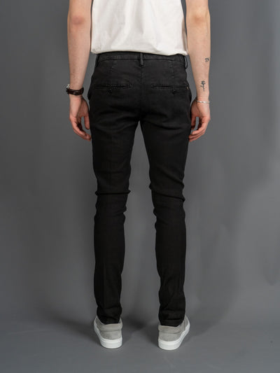 Gaubert Slim Fit Chinos Linen - Sort