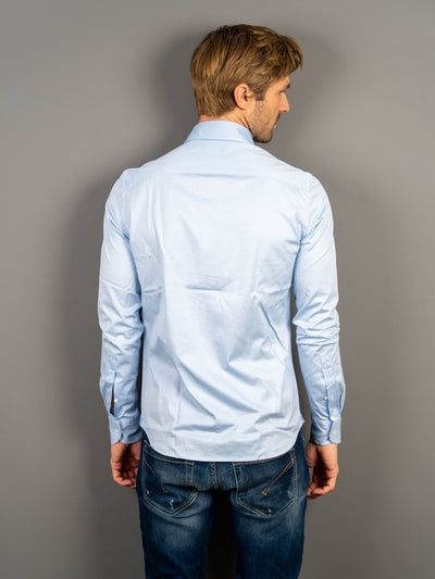 Cotton Stretch Luxury Shirt - Lyseblå