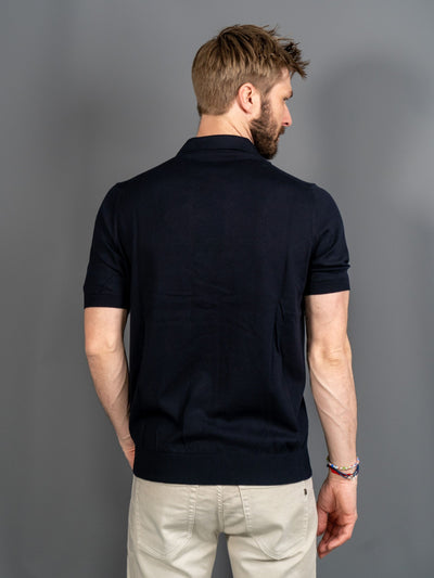 Tennis Cotton Polo - Blå