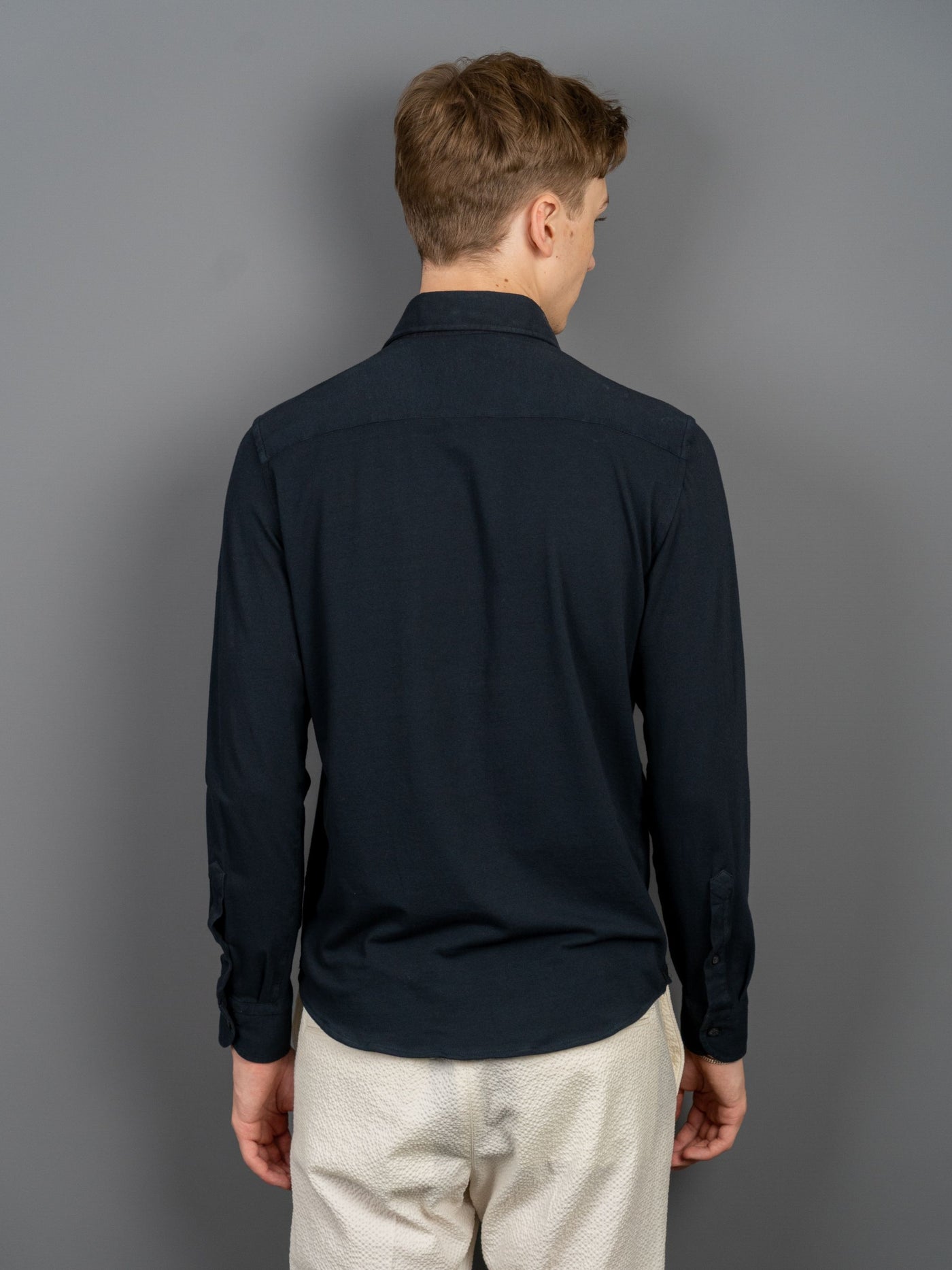 Jersey Luxury Shirt - Mørkeblå