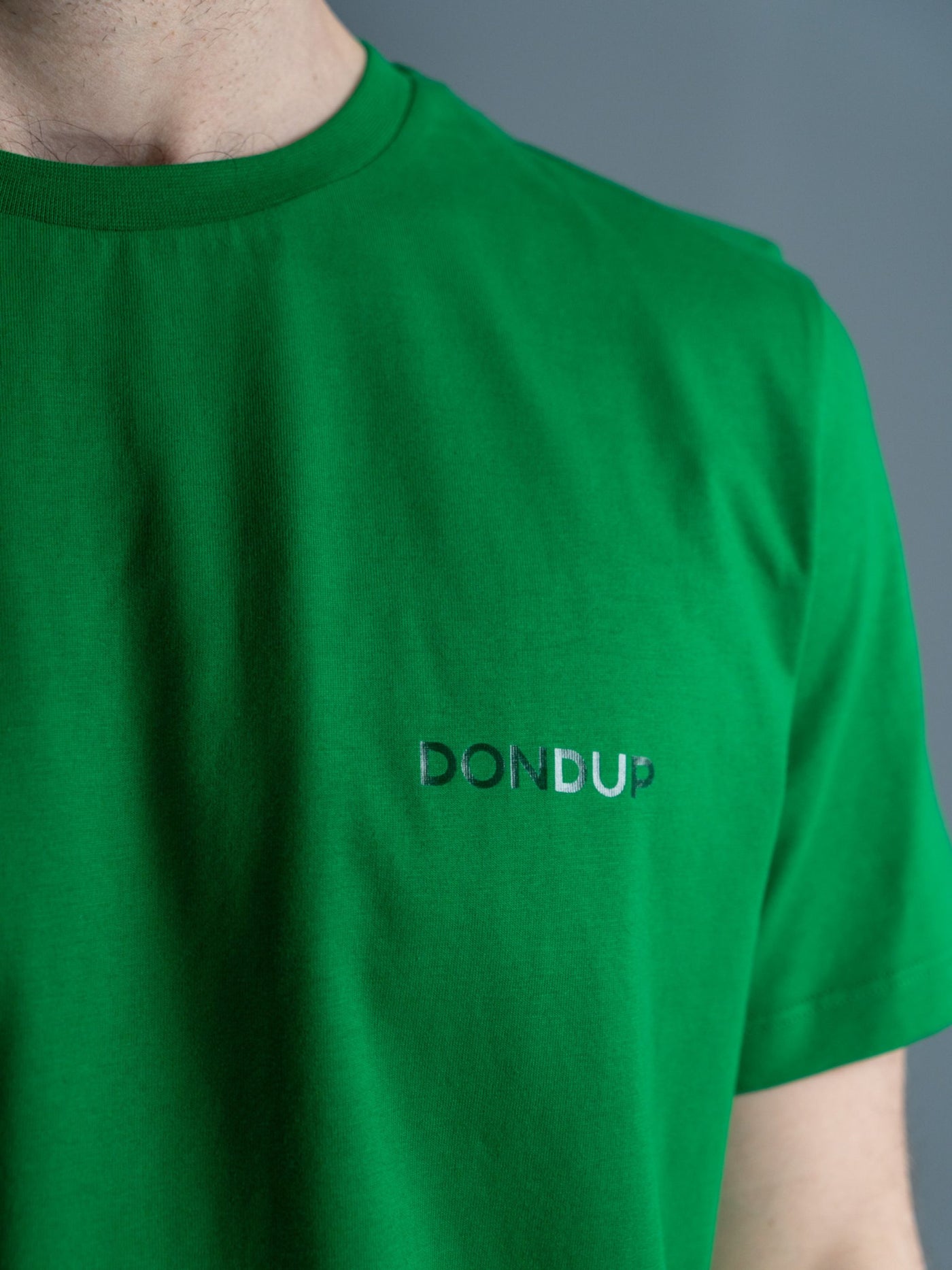 T-shirt Dondup Print - Grøn