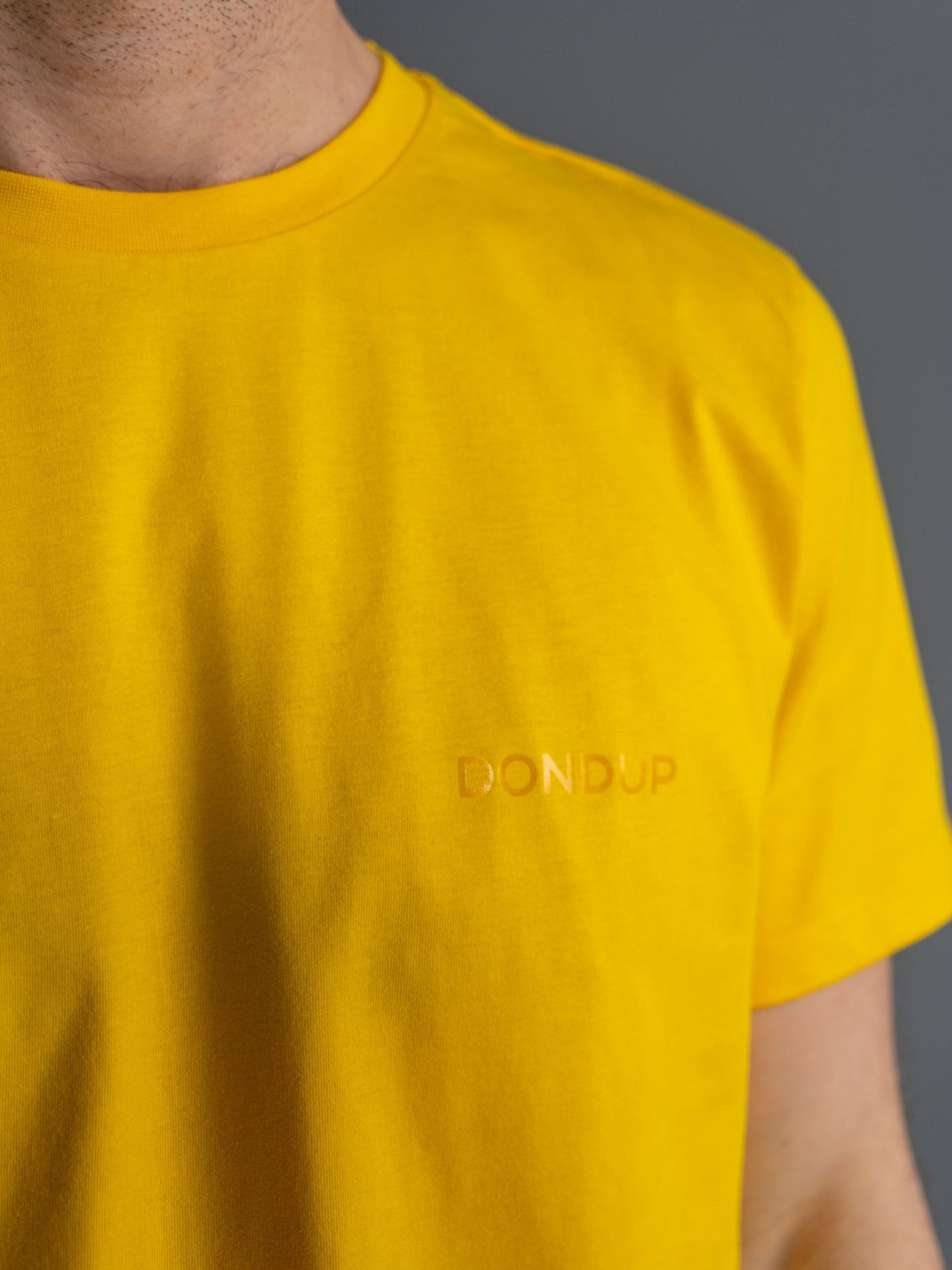 T-shirt Dondup Print - Gul