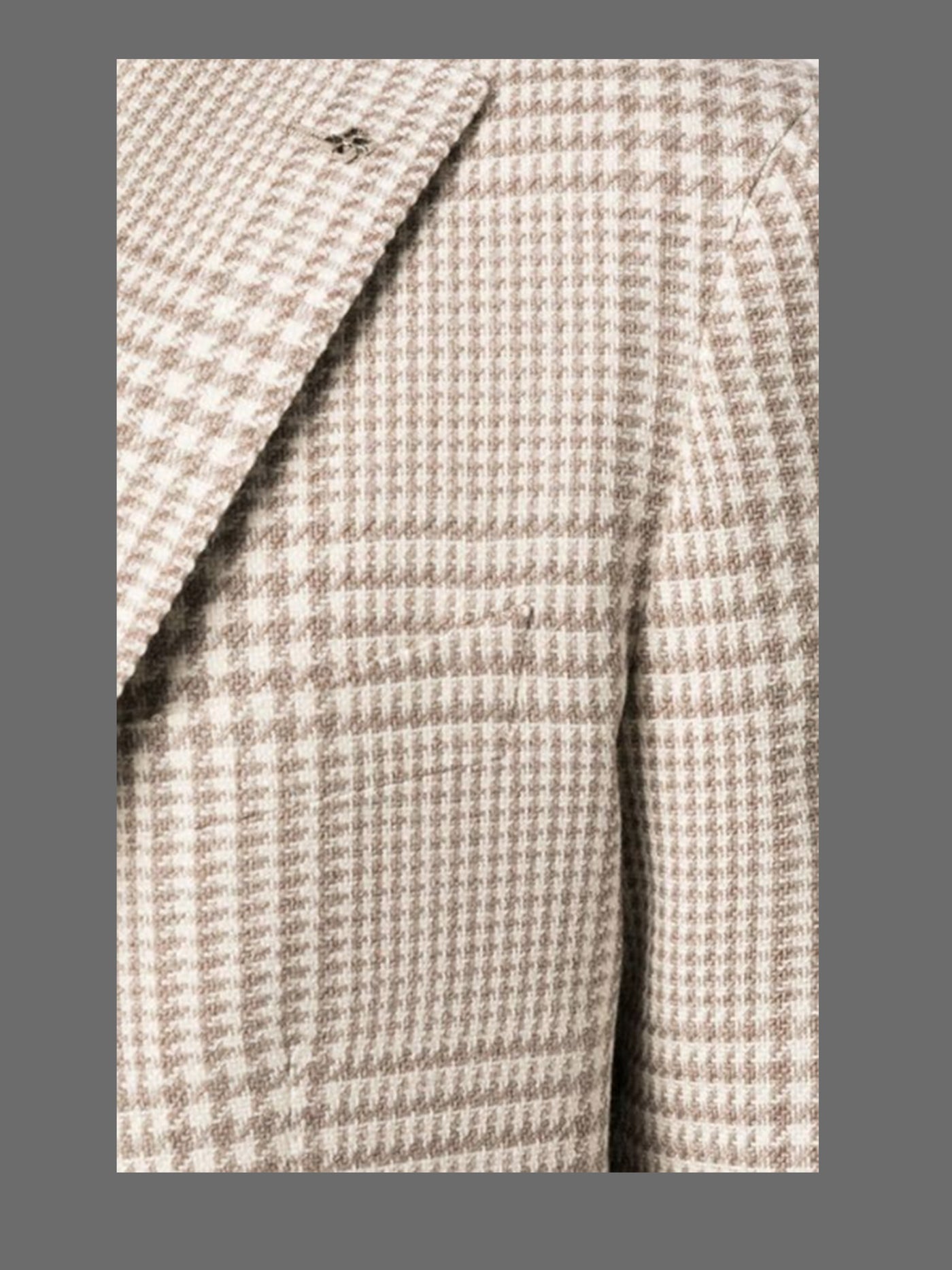 Check Blazer Slim Fit - Sand