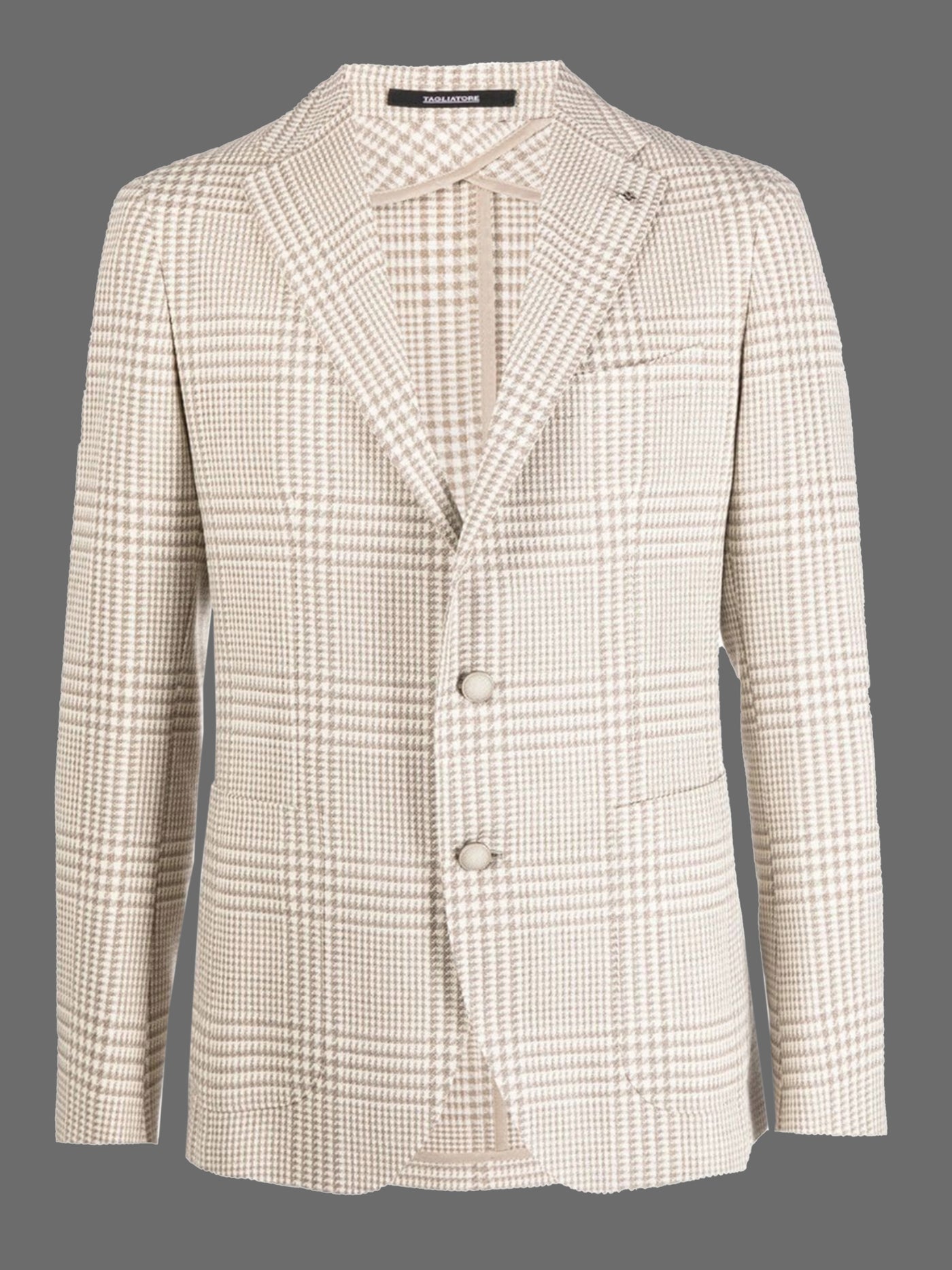 Check Blazer Slim Fit - Sand