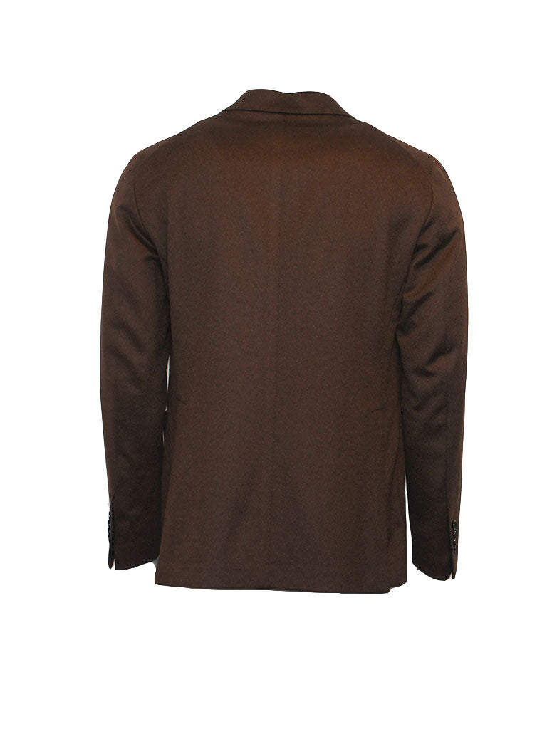 Camel Wool Slim Blazer - Brun