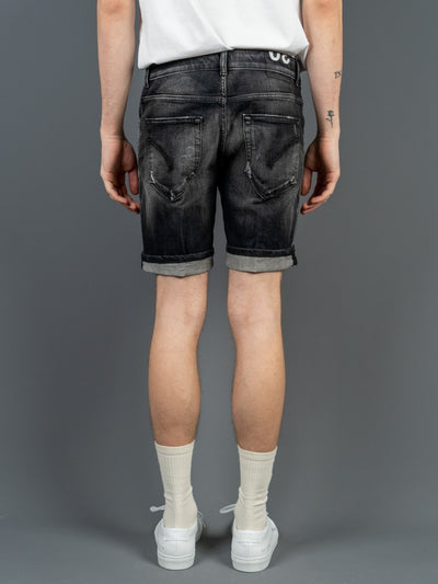 Derick Slim Jeans Short - Mørkegrå