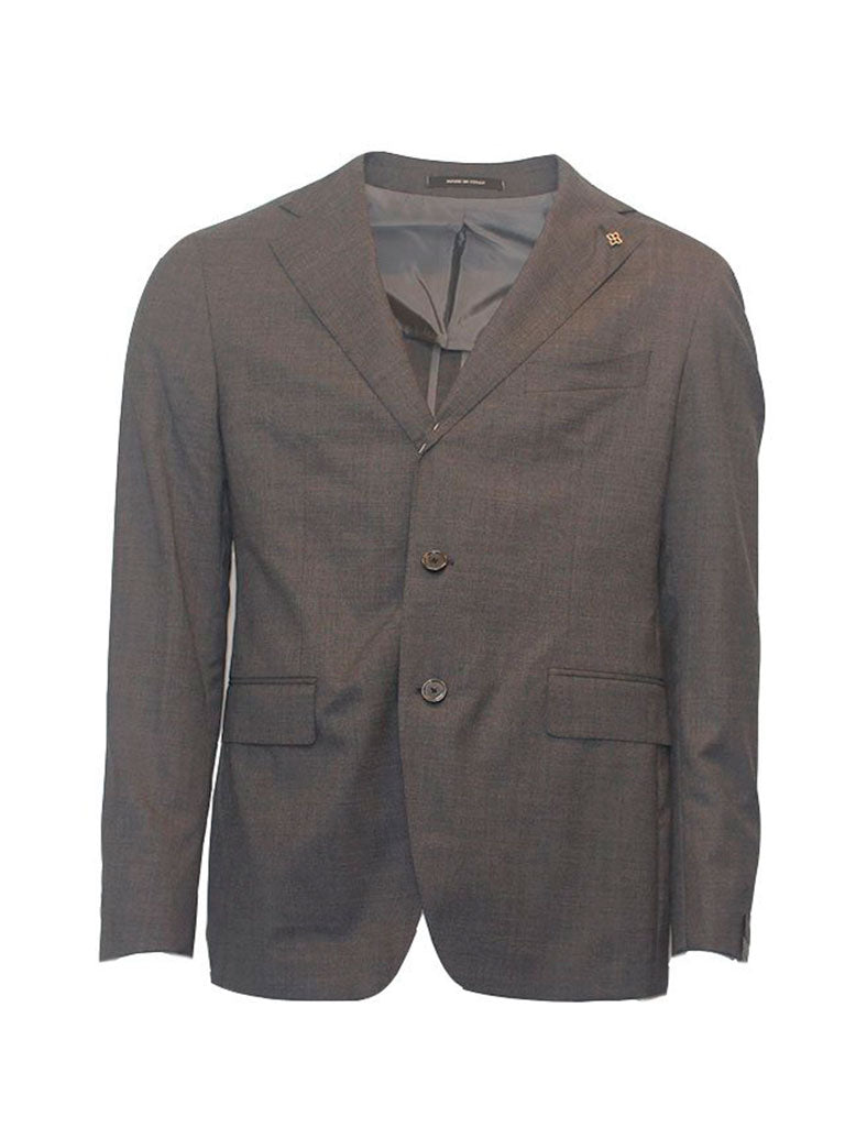 Wool Stretch Slim Fit Suit - Grå