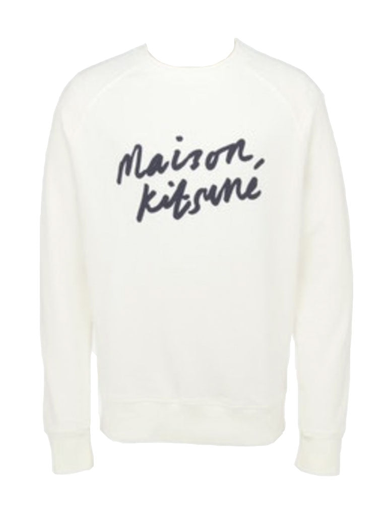 Handwriting Clean Sweatshirt - Hvid