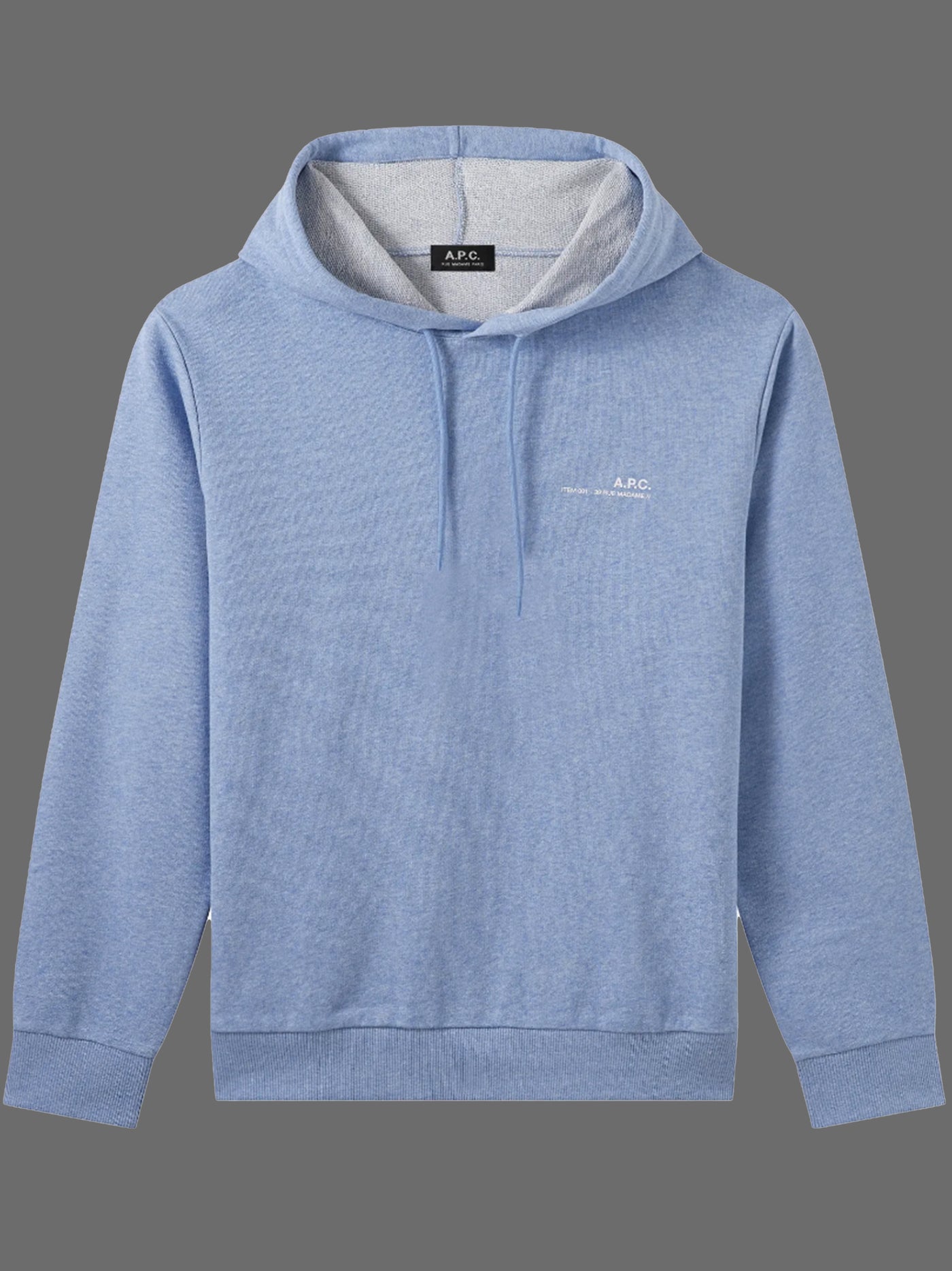 A.P.C. Item Hoodie - Lyseblå